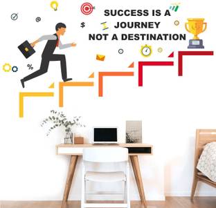 StickMe Success is a Journey - Office - Inspirational - Motivational - Quotes Wall Sticker-SM753-A