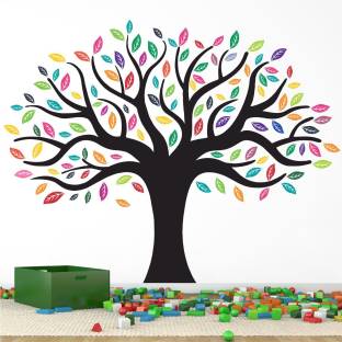StickMe Colorful Tree - Nature - Baby - Kids - Learning Education Nursery Pre School Kinder Garden Wall Sticker-SM755-A