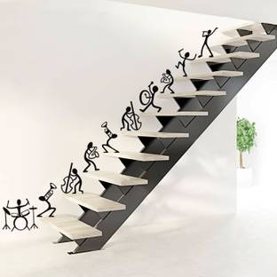 StickMe Happy Music Band - Doodle - Set Of 10 Stair Wall Stickers-SM555-A