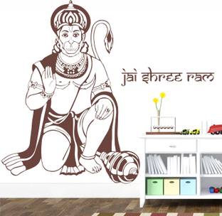 StickMe God Hanuman Anjineyar Wall Sticker -SM386
