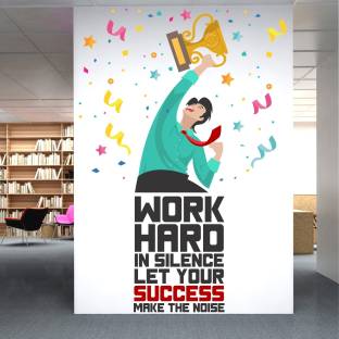 StickMe Let Your Success Make The Noise - Office - Motivational - Inspirational - Quotes - Creative - Colorful Wall Sticker-SM776-A