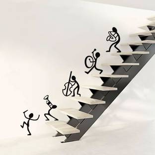 StickMe Happy Music Band - Doodle - Set Of 5 Stair Wall Stickers-SM554-A