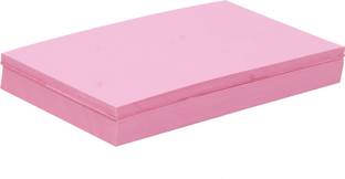 NOZOMI Super Bright Flash Cards/ Card Stock / Sheet Card stock / Blank Greeting cards / Blank Message Cards (3X5 Inch - 100 Cards) PINK COLOUR