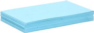 नोजोमी Super Bright Flash Cards/ Card Stock / Sheet Card stock / Blank Greeting cards / Blank Message Cards (3X5 Inch - 100 Cards) LIGHT BLUE COLOUR
