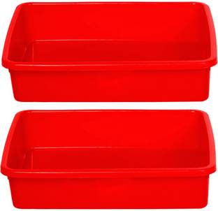 KUBER INDUSTRIES 0 Compartments Plastic Large Size Stationary Office Tray