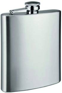 Cpixen Embossed Stainless Steel Hip Flask, Alcohol Drinks Wine Whiskey Holder Bottle Or Liquor Flasks for Men 8oz (236 Ml) - Silver Hip Flask