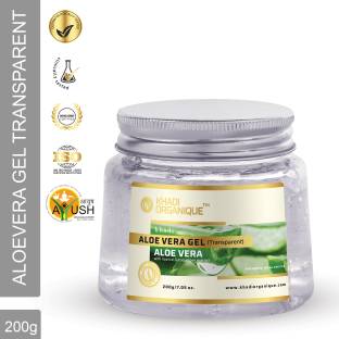 khadi ORGANIQUE AloeVera Gel Soothing Skin Moisturizer for Sunburn Relief & Hydration