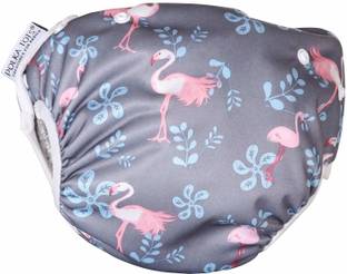 POLKA TOTS Waterproof Reusable Leakproof Adjustable Swim Diaper
