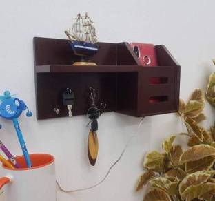 ANTIQUE MART KEY HOLDERS Wooden Wall Shelf