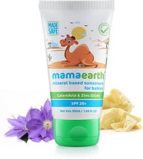 Mamaearth Sunscreen - SPF 50 PA+++ Mineral Based Sunscreen for Babies