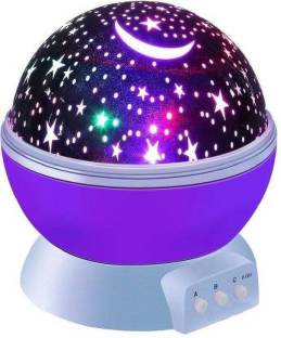 KAAYA FASHION Number One Star Master Sky Starry Night Light Stage Dream Rotating Projection Lamp Purple Night Lamp (14.5 cm, Purple)