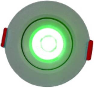 D'Mak LED Ceiling COB Spot Light - 3 Watt - Round - Green (Pack Of 1) | 3w cob Light || led Lights for Decoration | Recessed Ceiling Lamp