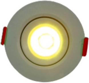 D'Mak D’Mak™ LED Ceiling COB Spot Light - 3 Watt - Round - Warm White (4000K), Pack of 1 Recessed Ceiling Lamp