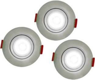 D'Mak D’Mak™ LED Ceiling COB Spot Light - 3 Watt - SQUARE - White (6500K), Pack of 3 Ceiling Light Ceiling Lamp