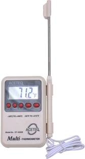 Thermocare Multi Digital Thermometer with External Sensing Probe and Portable LCD Digital, Accurate Fast Response (White) ST-9283B Multi Steam Thermometer