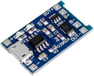 arduino Micro USB 5V 1A 18650 TP4056 Lithium Battery Charger Module Charging Board Electronic Components Electronic Hobby Kit