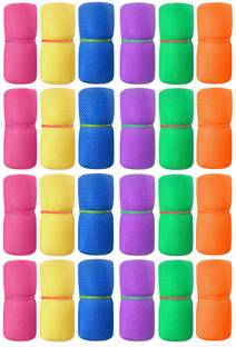 LooMantha Multi-purpose Vegetables Fruits Mesh Fridge Storage Washable Zip Bags Pack of 24 Grocery Bags