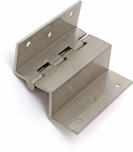 Sanjari BRASS W HINGES 3 INCH PACK OF 12 PCS (Silver Matte Finish) Butt/Mortise Hinge