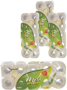 Mist Ultra Plush Embossed 2 Ply Toilet Paper, 40 Rolls Toilet Paper Roll