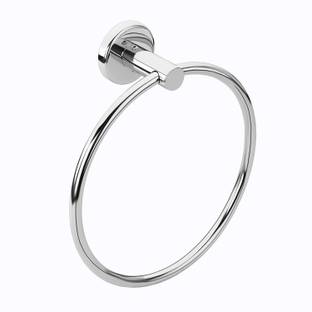 MOONZA Towel Ring Hanger Stainless Steel Perfect Round Design Sliver Towel Holder Steel Towel Holder