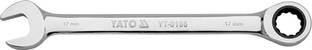 YATO YT-0196 Double Sided Chromed Finish 72 Teeth Ratchet with AS-Drive and Material CrV 6140 Double Sided Rachet Wrench