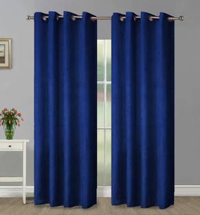 Good Homes 213 cm (7 ft) Door Polyester Room Darkening Curtain (Pack Of 2)