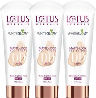 LOTUS HERBALS WhiteGlow Matte Look All in One DD Creme SPF 20 - Pink Beige