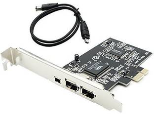 ANDTRONICS Express Firewire PCIe Card with VIA chipset- 6 pin 4 pin Firewire Controller Expansion Card Network Interface Card