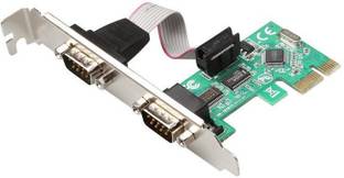 ANDTRONICS Serial Card - 2 x RS232 (DB9) Serial Port PCIe Card - Serial Expansion Card Network Interface Card