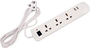बजाज 3-WAY SPIKE GUARD 3 SOCKET & 2 USB 3 सॉकेट सर्ज रक्षक