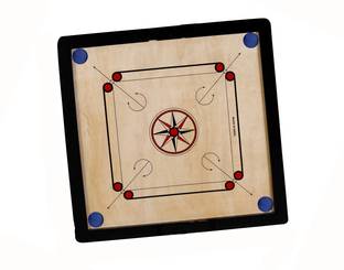 Ishani sports Matte Finish Carrom Board 20 Inch,4MM 50.8 cm Carrom Board