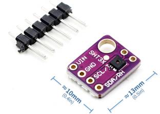 KTC CONS LABS SHT31 Temperature SHT31-D Humidity Sensor Module Microcontroller IIC I2C Breakout Weather 3V 5V Compliant For Arduino Electronic Components Electronic Hobby Kit