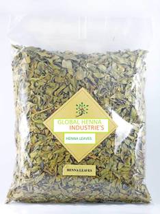 GLOBAL NATURAL'S 100% Pure Natural Henna(Mehandi) Leaves Original Pure Rajasthani Henna from Sojat(Henna City), Rajasthan Used for Hair, Hands and Foot