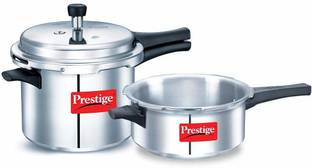 Prestige Popular Special Combo Pack 5 L, 3 L Outer Lid Pressure Cooker