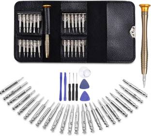 Corslet Screwdrivers, 25 in 1 Repair Kit, Screwdriver Set with Case, With Mobile Opening Tool Professional Opening Tools for Mobile Laptop Glasses Precision Screwdriver Set