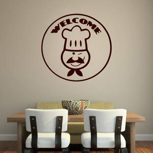 VCREATE DECOR 58 cm Kitchen Chef Removable Sticker