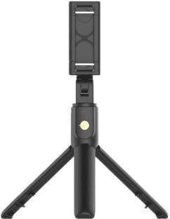 Adofys Adoofys wireless bluetooth Extendable tripod+selfie stick Tripod (Black, Supports Up to 500 g) Tripod