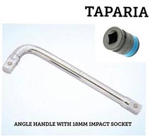 AutoVision TAPARIA ANGLE HANDLE WITH IMPACT SOCKET 18MM Vehicle Tool Kit