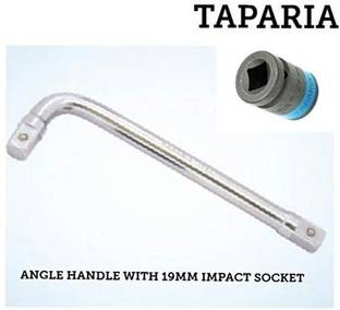 AutoVision TAPARIA ANGLE HANDLE WITH IMPACT SOCKET 19MM Vehicle Tool Kit