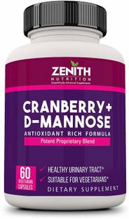 Zenith Nutrition Nutrition Cranberry+D-Mannose-60 Nos Lab tested
