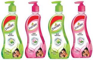 Santoor pump 215 *4 mild + fresh Hand Wash Bottle