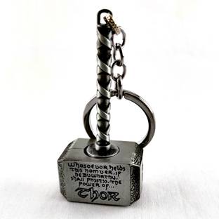 Alsace Coeur HIGH QUALITY METALIC THOR HAMMER(GREY COLOR) Key Chain