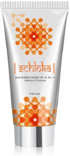 MODICARE SCHLOKA Sunscreen - SPF 50 PA+++ Sun Screen Cream SPF 30 PA+++ Gotukola & Cucumber