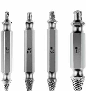 PARATPAR MALL Speed Out Bits/Guide/Set Broken Damaged Screw Extractor Set. (Set of 4) Screwdriver Bit Set