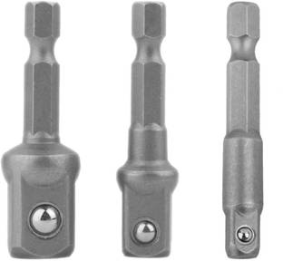 DUMDAAR Hex Drive Power Drill Socket Extension Bit Adaptor Set - Pack of 3 Pieces