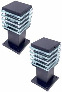 ABD Gate Light Ice Cube Small Black Gate Light Outdoor Lamp