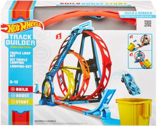 HOT WHEELS Track Builder Unlimited Triple Loop Kit Playset