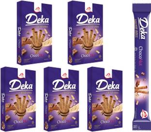 Dua Kelinci Deka Wafer Roll Choco Nut (45g) Wafer Rolls