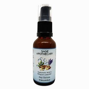 Sage Apothecary Hyaluronic Acid, Belgium Lavender & Tapioca Starch - DAY SERUM for Face Skin, Under Eyes, Wrinkles, Scars for Moisturising (FOR ALL SKIN TYPES)