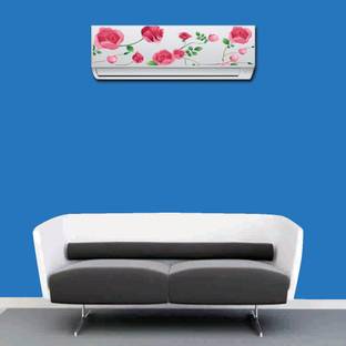 RANGOLI 90 cm Air Conditioner Flower Sticker 50 Self Adhesive Sticker